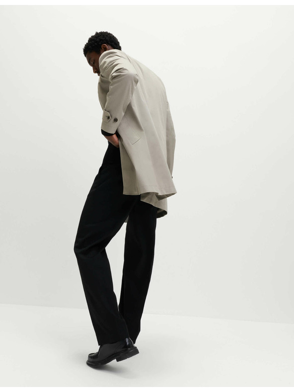 Marks & Spencer Podolgovata dežna jakna iz bombažne mešanice Marks & Spencer siva