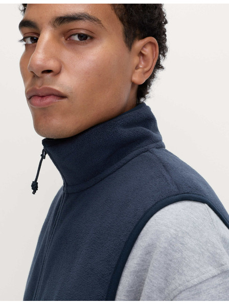 Marks & Spencer Mikro flis telovnik z ovratnikom Marks & Spencer mornarsko modra