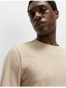 Marks & Spencer Čisto bombaževna majica z dolgimi rokavi, mehka na dotik Marks & Spencer bež