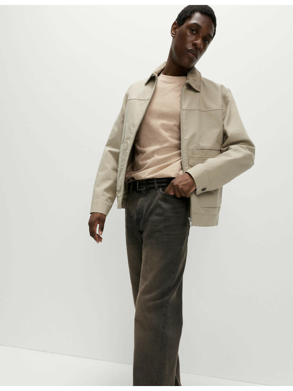 Marks & Spencer Čisto bombaževna majica z dolgimi rokavi, mehka na dotik Marks & Spencer bež