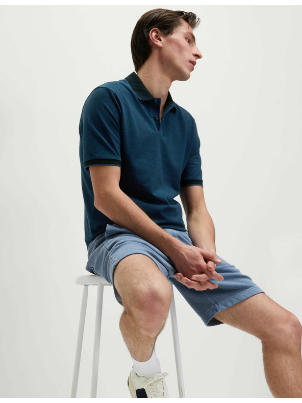 Marks & Spencer Pique polo majica s poudarjenimi robovi The Ultimate Marks & Spencer modra