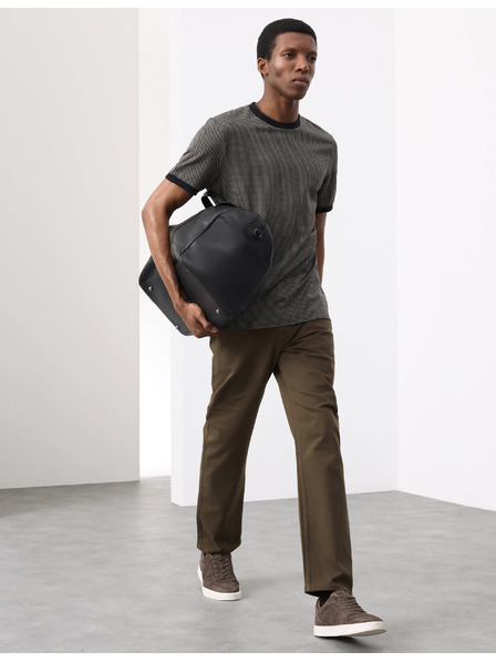 Marks & Spencer Žakard majica iz čiste bombažne tkanine Marks & Spencer črna