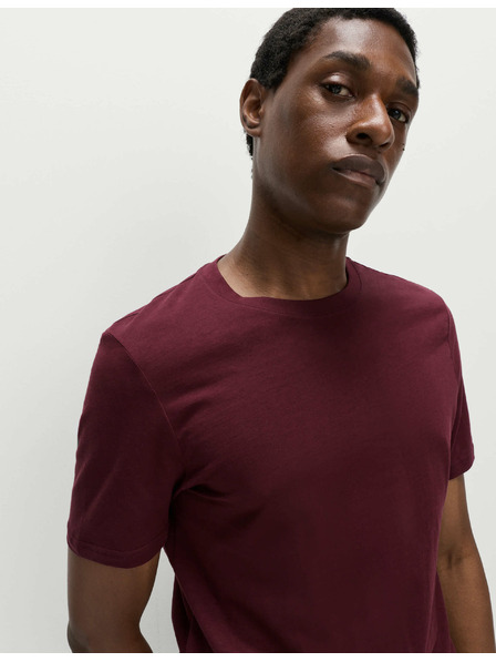 Marks & Spencer Majica z visokim ovratnikom iz čiste bombažne tkanine Marks & Spencer rdeča