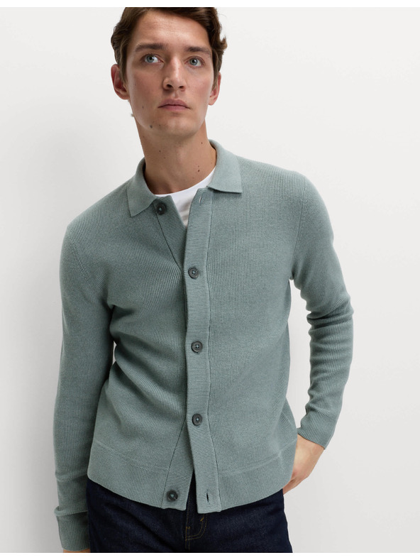 Marks & Spencer Pletena jakna iz mešanice bombaža Marks & Spencer siva