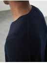 Marks & Spencer V-izrez pulover iz čiste izjemno fine merinove volne Marks & Spencer mornarsko modra