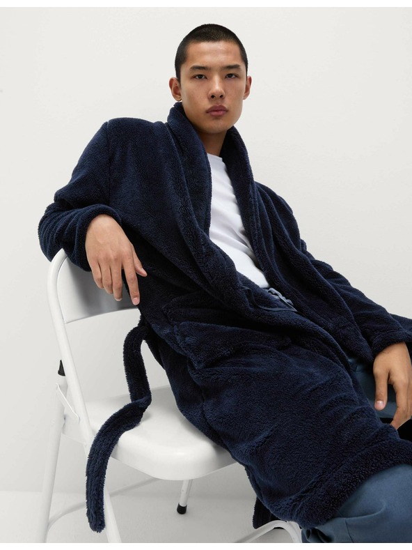 Marks & Spencer Flis kopalni plašč Supersoft Marks & Spencer mornarsko modra