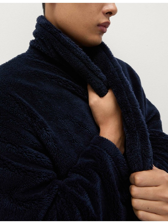 Marks & Spencer Flis kopalni plašč Supersoft Marks & Spencer mornarsko modra