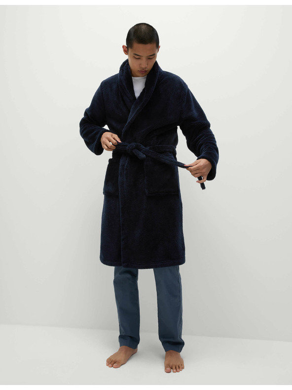 Marks & Spencer Flis kopalni plašč Supersoft Marks & Spencer mornarsko modra