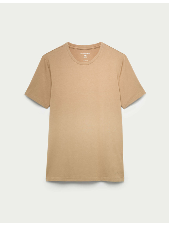 Marks & Spencer Majica iz bombažne mešanice Supima® Marks & Spencer rjava