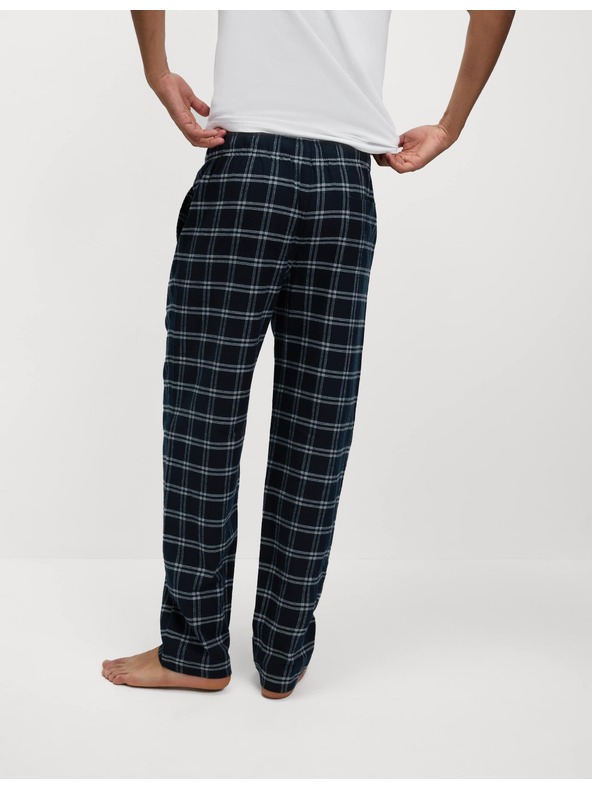 Marks & Spencer Karirane pižanske hlače iz 100% bombaža Marks & Spencer mornarsko modra