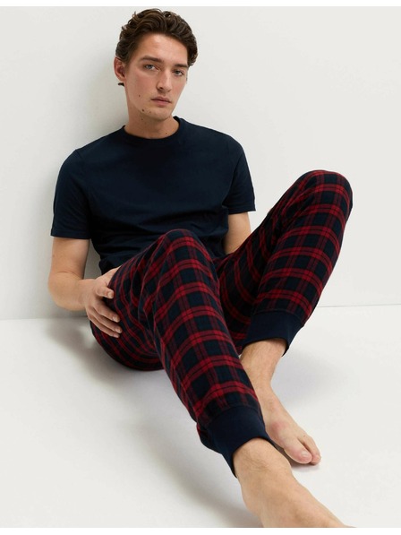 Marks & Spencer Kariraste pižama hlače iz 100% bombažne tkanine Marks & Spencer rdeča