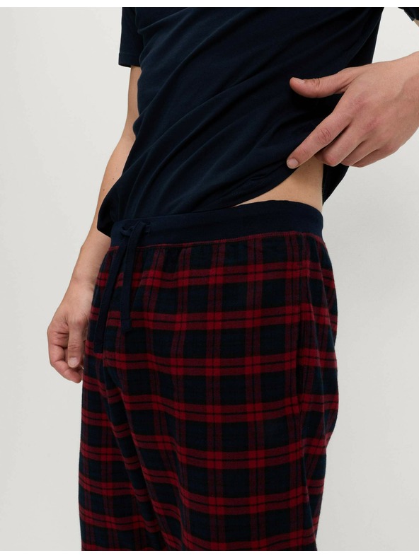 Marks & Spencer Kariraste pižama hlače iz 100% bombažne tkanine Marks & Spencer rdeča