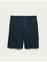 Marks & Spencer Domače kratke hlače iz čiste bombažne tkanine z vaflasto teksturo Marks & Spencer mornarsko modra