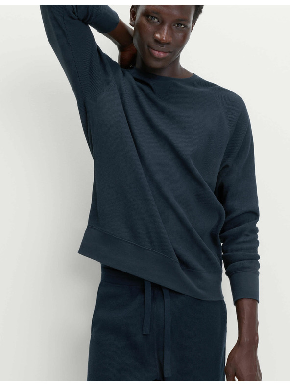 Marks & Spencer Domače kratke hlače iz čiste bombažne tkanine z vaflasto teksturo Marks & Spencer mornarsko modra