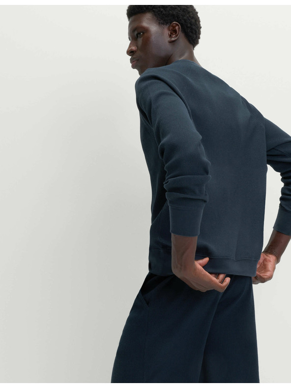 Marks & Spencer Domače kratke hlače iz čiste bombažne tkanine z vaflasto teksturo Marks & Spencer mornarsko modra