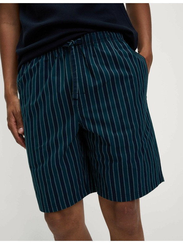 Marks & Spencer Pižama iz čiste bombažne tkanine z vaflasto teksturo Marks & Spencer mornarsko modra