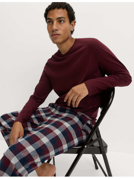 Marks & Spencer Pižama iz česane bombažne tkanine Marks & Spencer rdeča