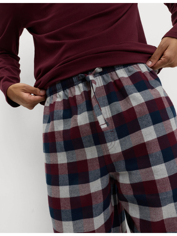 Marks & Spencer Pižama iz česane bombažne tkanine Marks & Spencer rdeča