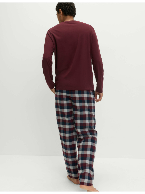 Marks & Spencer Pižama iz česane bombažne tkanine Marks & Spencer rdeča