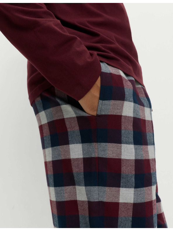 Marks & Spencer Pižama iz česane bombažne tkanine Marks & Spencer rdeča