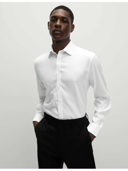 Marks & Spencer Srajca iz bombaže klasičnega kroja z nezmečkljivo obdelavo Marks & Spencer bela