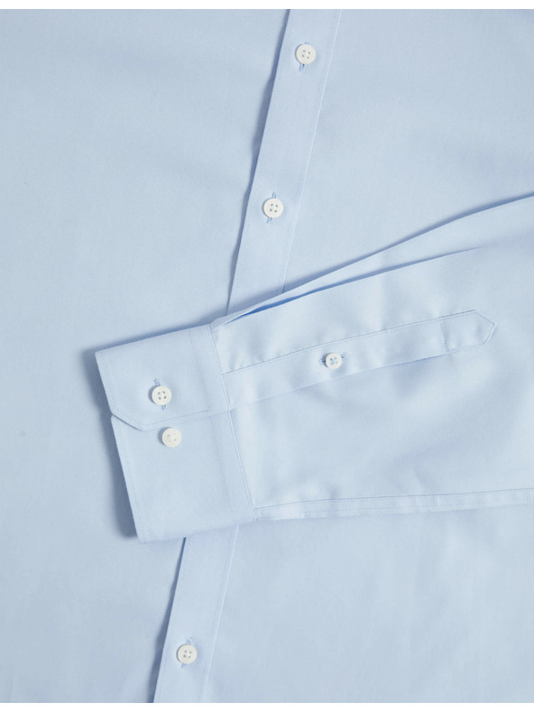 Marks & Spencer Srajca iz čiste bombaže klasičnega kroja z nezmečkljivo obdelavo Marks & Spencer modra