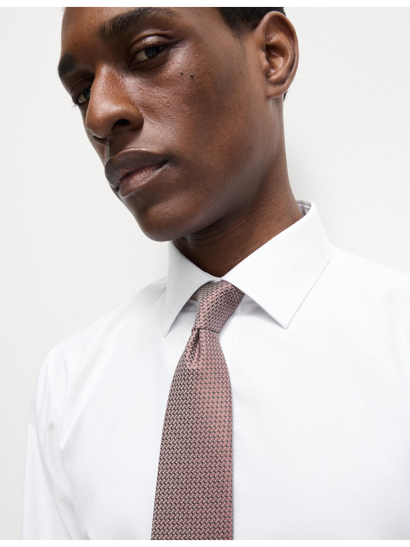 Marks & Spencer Srajca ozkega kroja in kravata, enostavno likanje Marks & Spencer bela