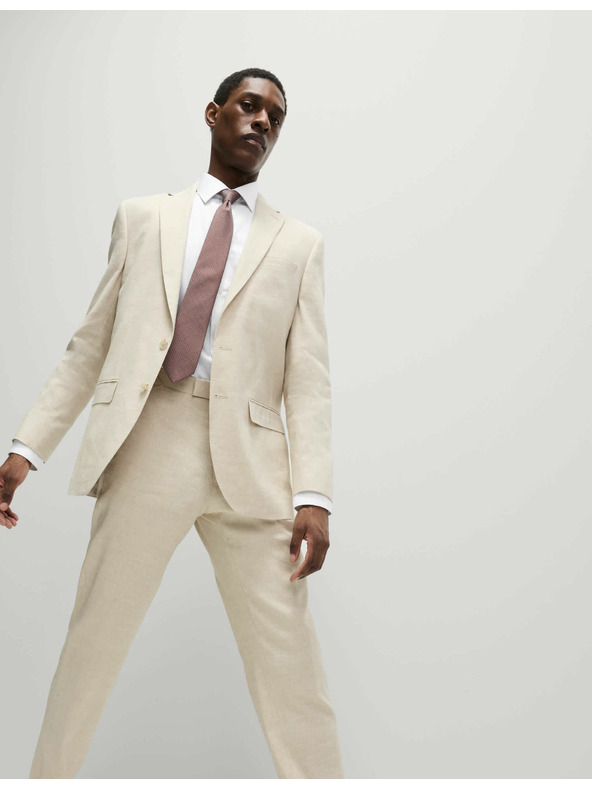 Marks & Spencer Srajca ozkega kroja in kravata, enostavno likanje Marks & Spencer bela