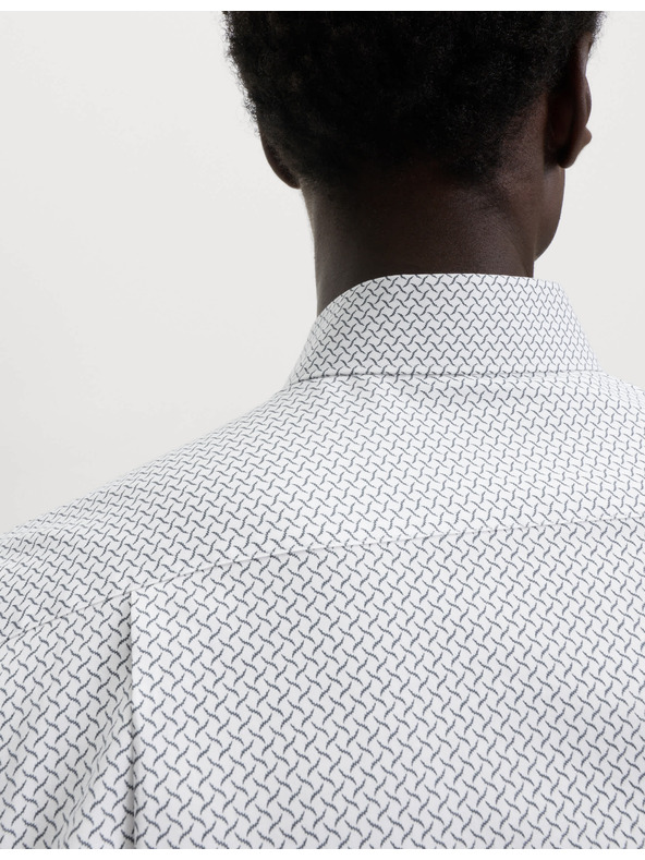 Marks & Spencer Srajca s potiskom normalnega kroja iz čiste bombaže Marks & Spencer bela