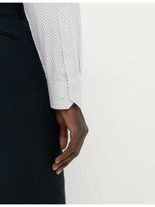 Marks & Spencer Srajca s potiskom normalnega kroja iz čiste bombaže Marks & Spencer bela