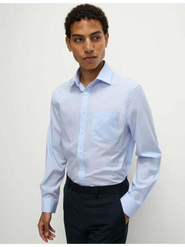 Marks & Spencer Srajca normalnega kroja z dolgimi rokavi, 3 kosi Marks & Spencer modra