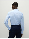 Marks & Spencer Srajca ozkega kroja iz bombažne mešanice z nekrčljivo obdelavo Marks & Spencer modra