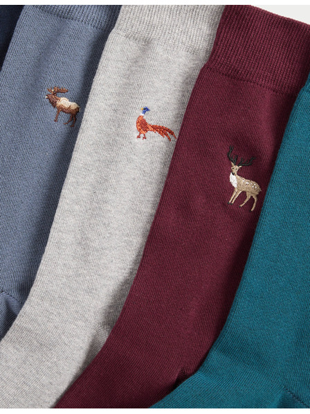 Marks & Spencer 5 parov nogavic Cool & Fresh™ Woodland z visokim deležem bombaža Marks & Spencer večbarvna