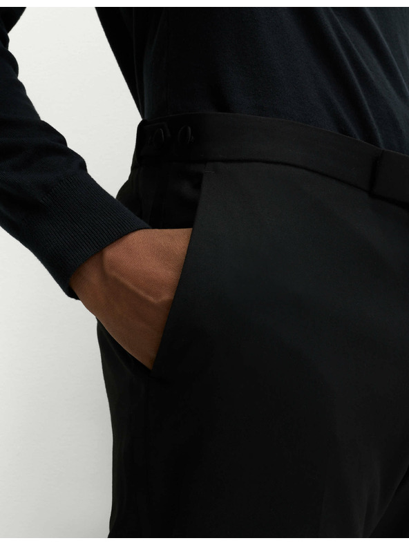 Marks & Spencer Smoking hlače ozkega kroja z elastiko Marks & Spencer črna