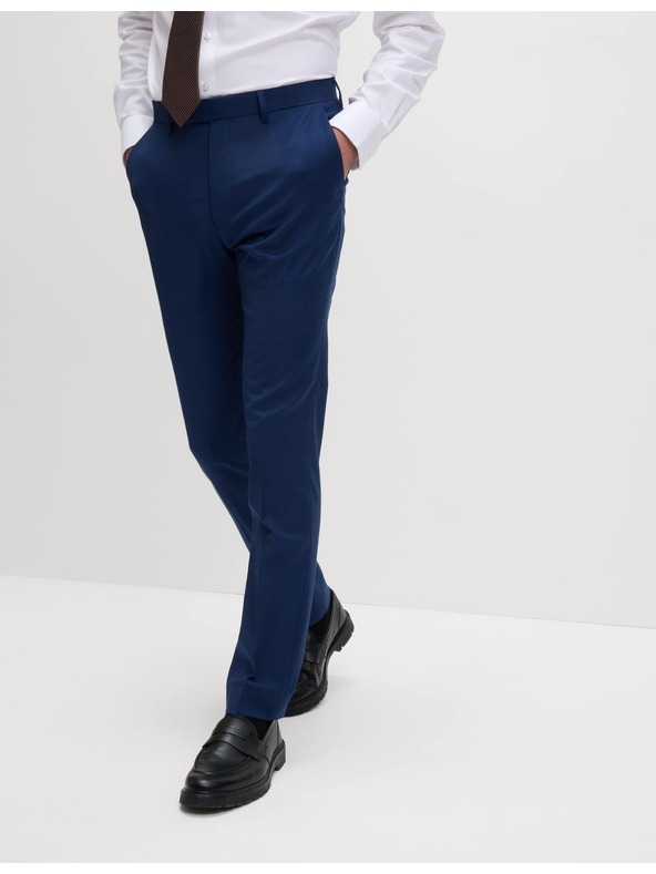 Marks & Spencer Oblačne hlače, oprijeti kroj Marks & Spencer mornarsko modra