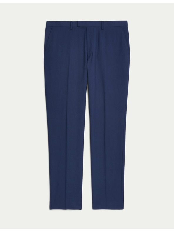 Marks & Spencer Oblačne hlače, oprijeti kroj Marks & Spencer mornarsko modra