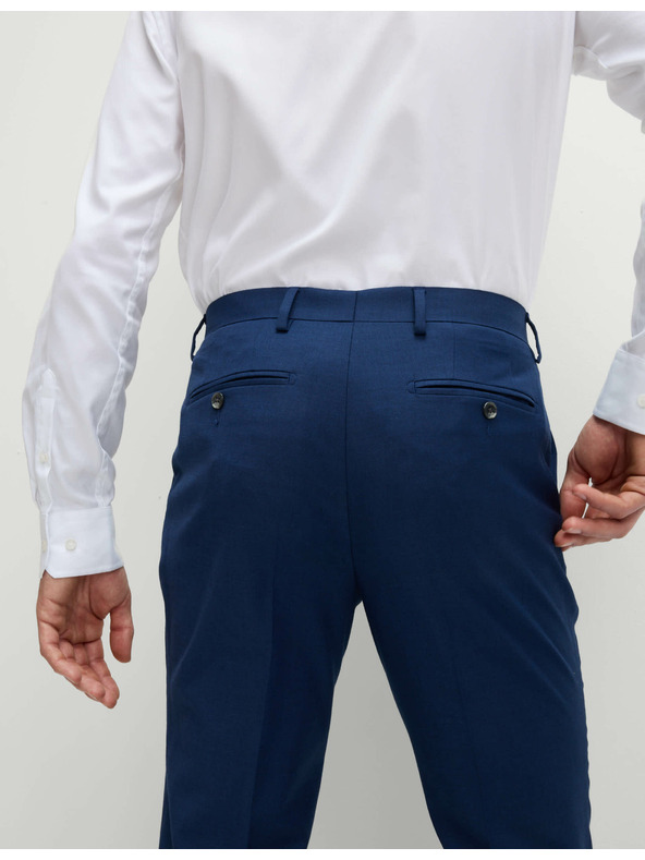 Marks & Spencer Oblačne hlače, oprijeti kroj Marks & Spencer mornarsko modra