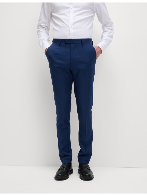 Marks & Spencer Oblačne hlače, oprijeti kroj Marks & Spencer mornarsko modra