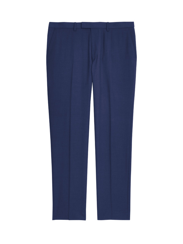 Marks & Spencer Oblačne hlače, oprijeti kroj Marks & Spencer mornarsko modra