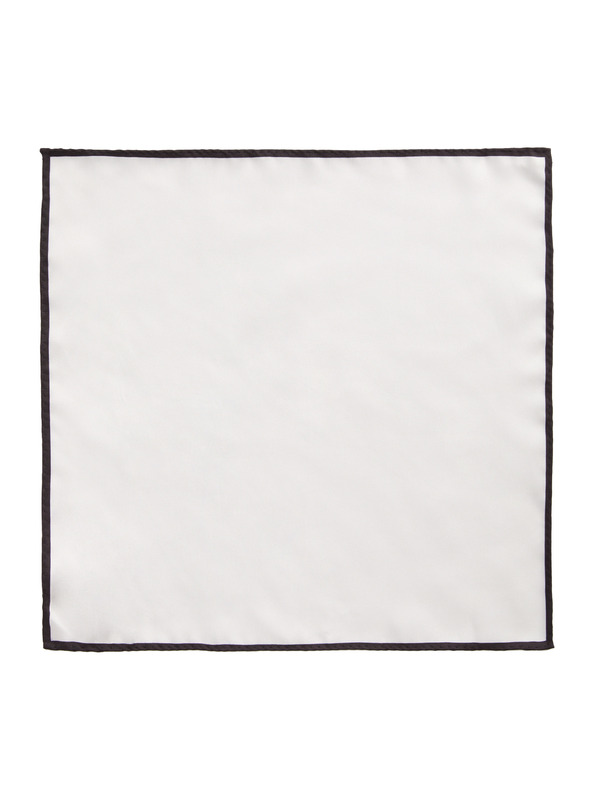 Marks & Spencer Svileni žepni robček iz čiste svile Marks & Spencer bela
