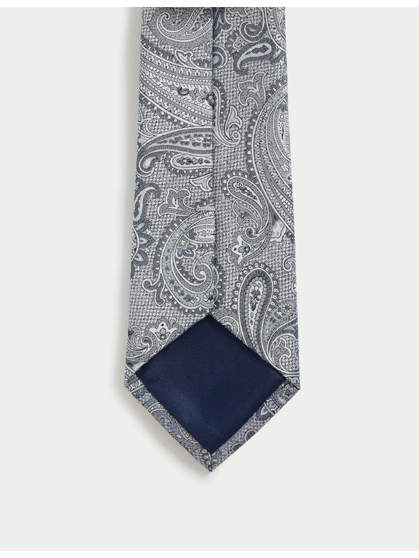 Marks & Spencer Kravata iz 100% svile s kašmirskim vzorcem Marks & Spencer modra