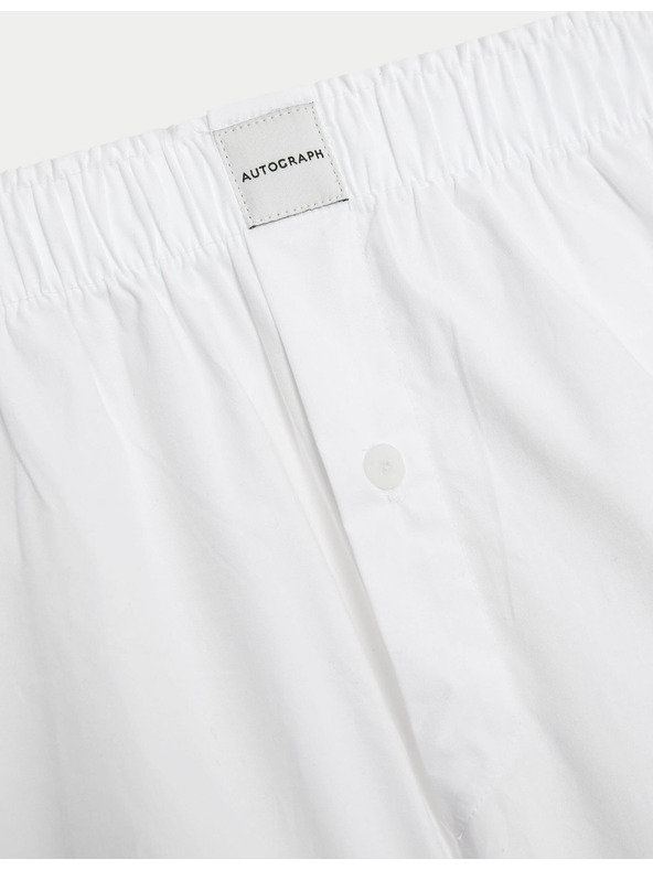 Marks & Spencer Tkane supima® boksarice z visokim deležem bombaža, 5 kosov v paketu Marks & Spencer bela