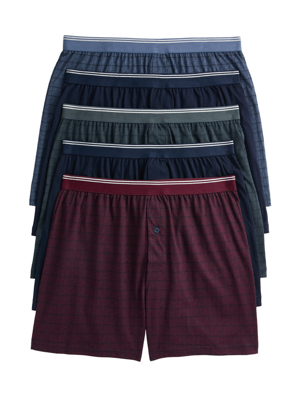 Marks & Spencer Boxerky z čistej bavlny s technológiou Cool & Fresh™, 5 ks v balení Marks & Spencer námorná modrá