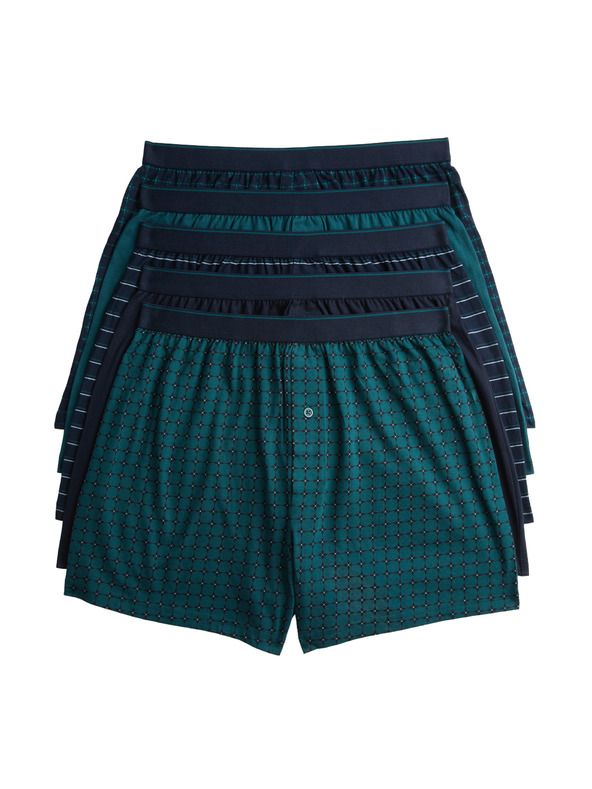 Marks & Spencer Žersejske boksarice iz čistega bombaža s tehnologijo Cool & Fresh™, 5 kosov v paketu Marks & Spencer zelena