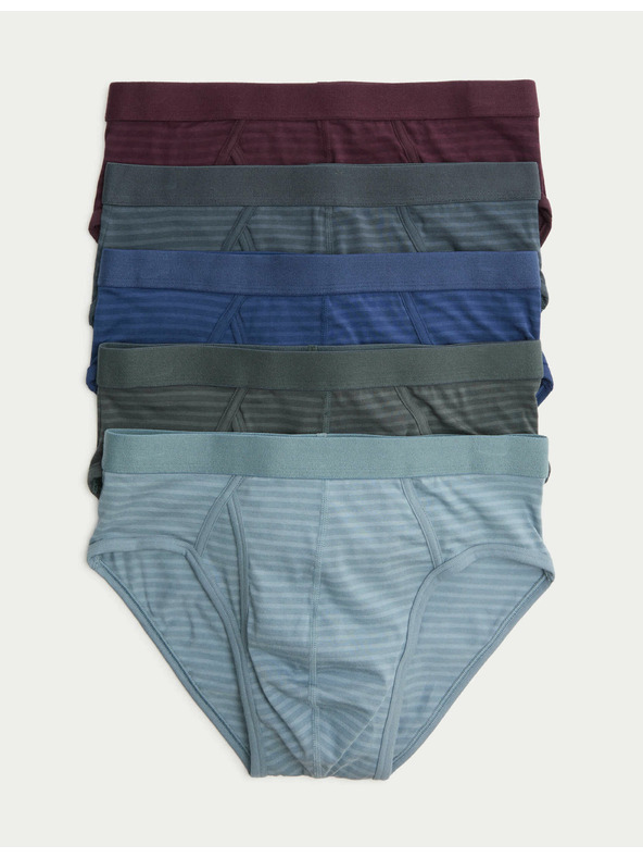 Marks & Spencer Bombažne spodnje hlačke z raztezkom, s tehnologijo Cool & Fresh™, 5 kosov Marks & Spencer večbarvna