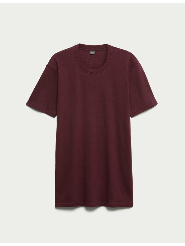 Marks & Spencer Termo majica s kratkimi rokavi in tehnologijo Heatgen™, srednja toplota Marks & Spencer rdeča