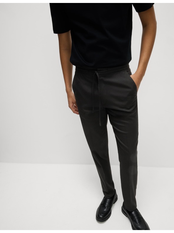 Marks & Spencer Elastične formalne hlače klasičnega kroja Marks & Spencer črna