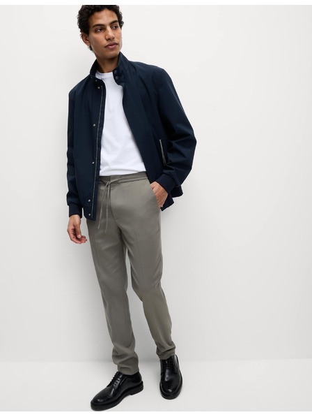 Marks & Spencer Elastične formalne hlače klasičnega kroja Marks & Spencer siva