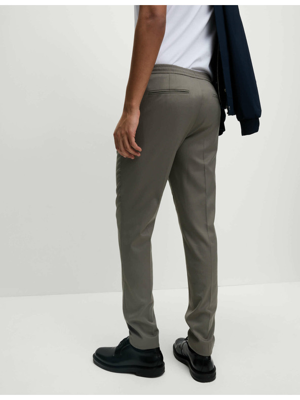 Marks & Spencer Elastične formalne hlače klasičnega kroja Marks & Spencer siva