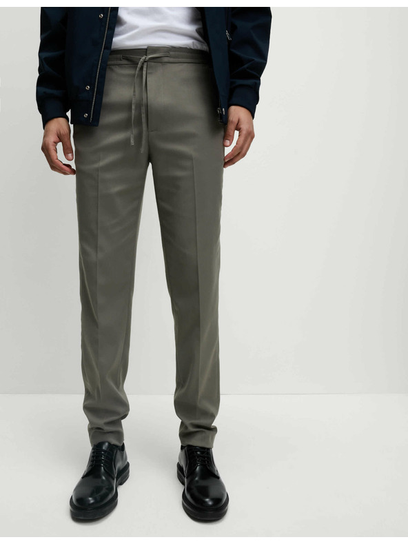 Marks & Spencer Elastične formalne hlače klasičnega kroja Marks & Spencer siva